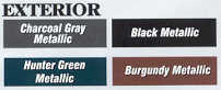 Exterior colors